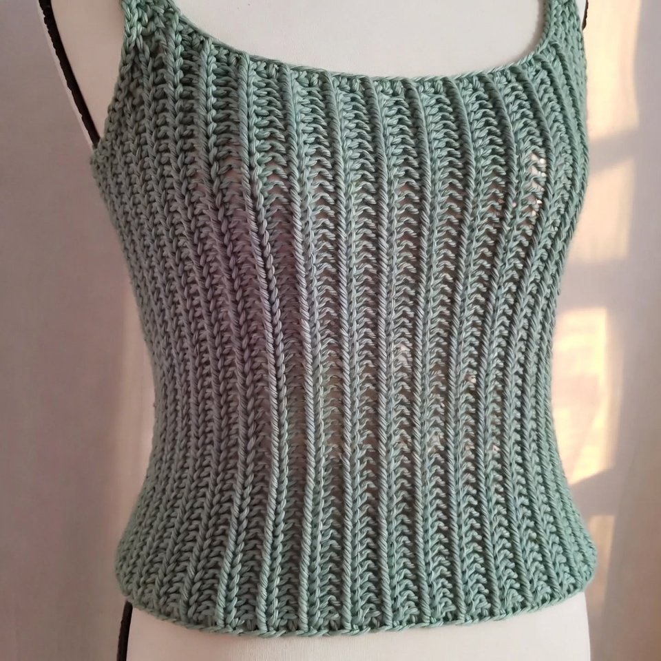 Ribbed Crochet Tank Top