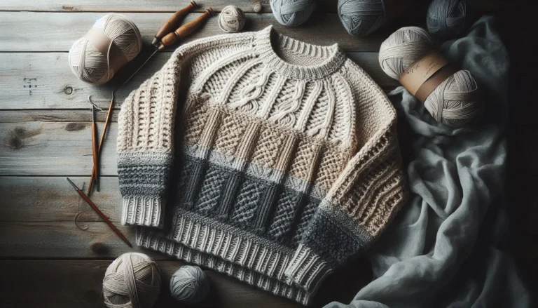 Handcrafted Men’s Crochet Sweater