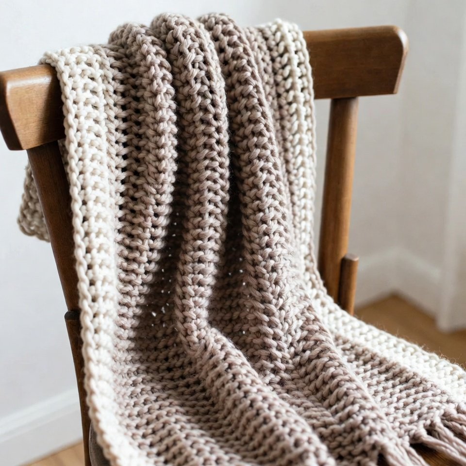Beginner-friendly crochet scarf made with simple stitches