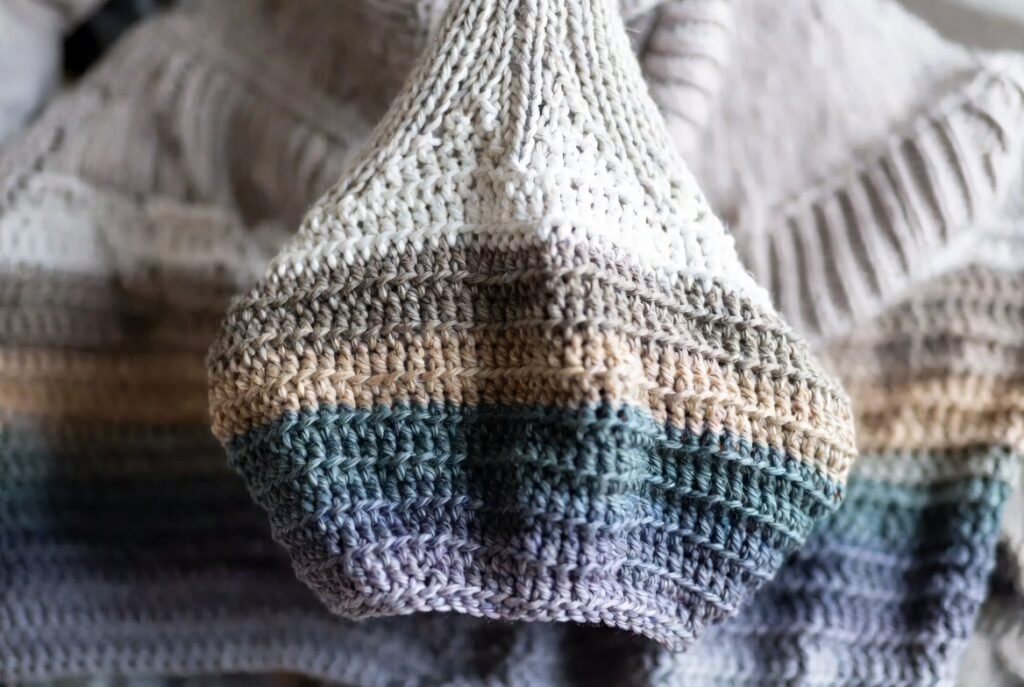 “crochet sweater sleeve shaping decrease dc2tog" sweater sleeves with even taper.