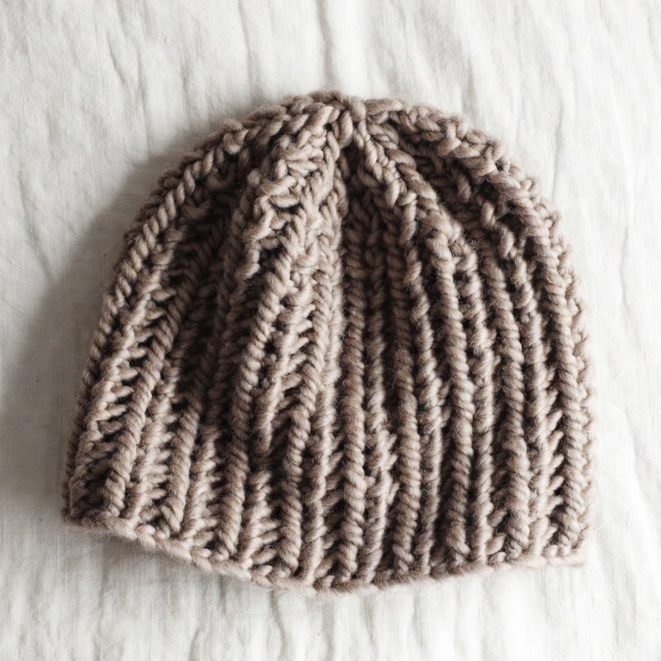 Chunky fast crochet hat made with bulky yarn for beginners.