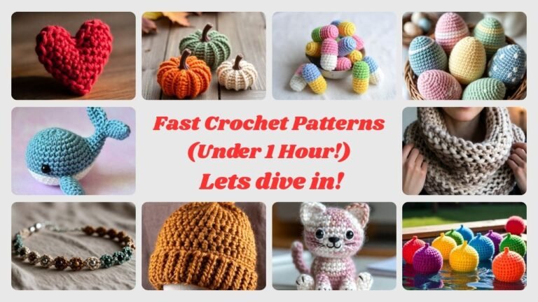 Easy Crochet Projects for Beginners: Fun and Quick Patterns to Try Today