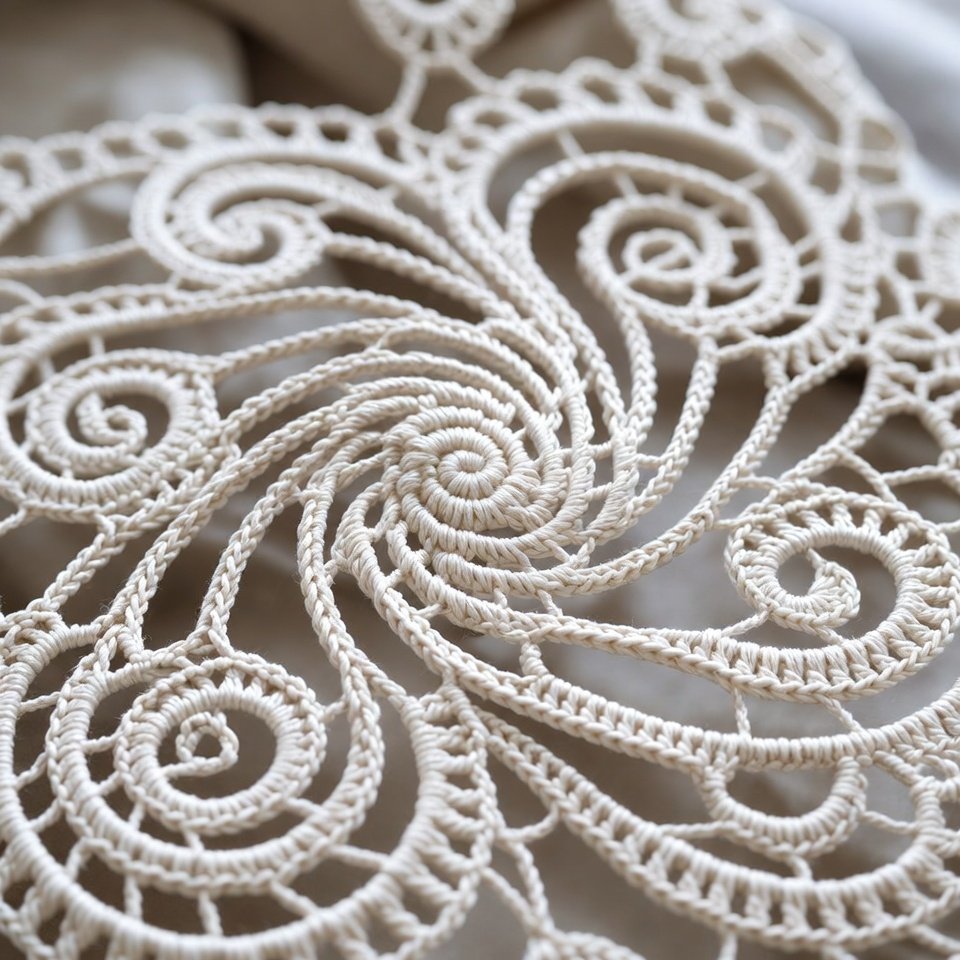 Crochet swirly doily pattern – modern free crochet doily patterns