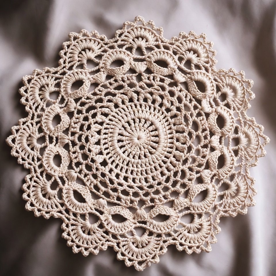Triple flavor crochet doily – unique free crochet doily patterns.
